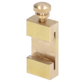 Leopacat Steel Rule Locator Block, Brass Scribing Stop Grates Ruler Positioning Limit Blocks Angle Line Block for Carpenters and Home Users Stops Fences Woodworking Scriber Equipment