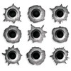Realistic Bullet Hole Wall Stickers, Vinyl car Stickers, 2 Packs,