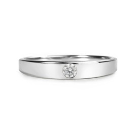 Precious Pieces Sterling Silver Dainty CZ Baby Ring or Girl's Ring (Size 2)