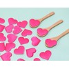 ONLYKXY 200Pcs 3.5cm Big Sponge Confetti Decor Flower Confetti Heart