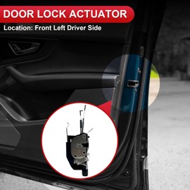 Nephelpito 6 Pins Front Left Driver Side Door Lock Latch Actuator Compatible with Toyota Sequoia 2001-2007/Tundra Crew Max Cab 2004-2006,Replace for 69040-0C020, 690400C020