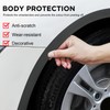 FairyPeach Mudguard Flares x 2 Pieces, Universal Mudguard Rubber Profile