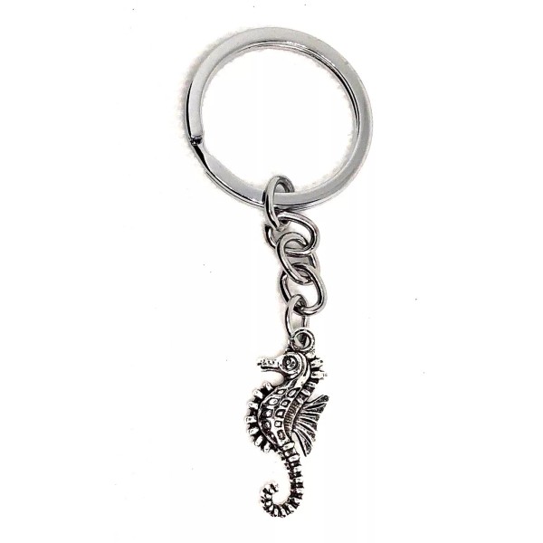 Unbranded Seahorse keychain sliver tone beach gift keyring party favor
