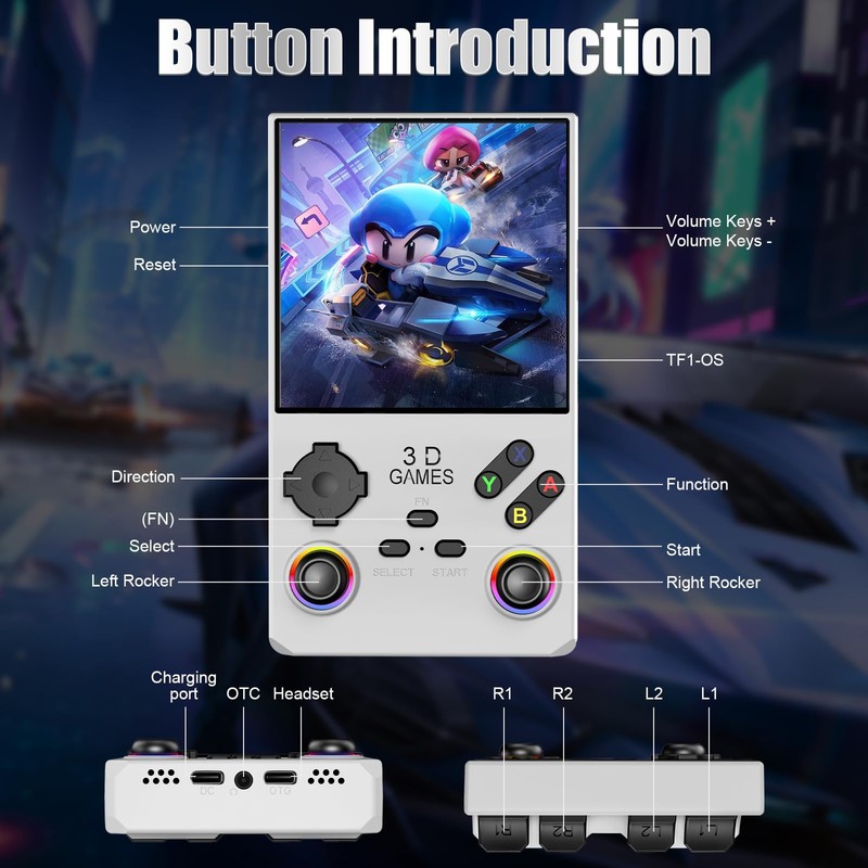 2025 V40MAX Upgraded Retro Handheld Game Console, Built in 40,000+Classic