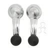 Door Window Crank Handle Metal Chrome 2pcs Car Accessories for
