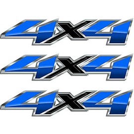 Silverado 4x4 Blue Ice Truck Sticker Sierra Colorado Decal