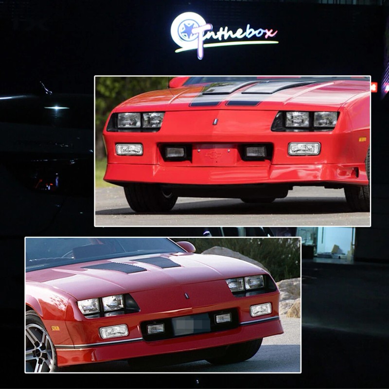 GTINTHEBOX Fits 1985-1992 Chevy Camaro Front Bumper Lights Turn Signal