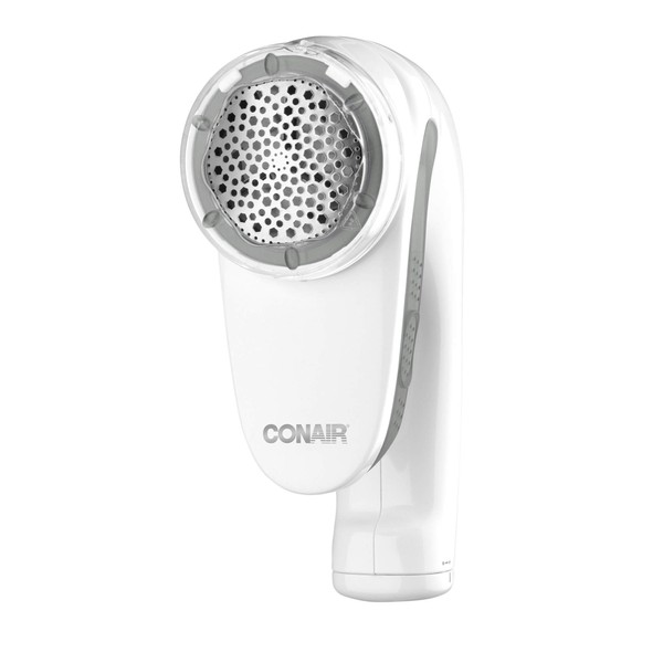Conair Fabric Shaver and Lint Remover, Rechargeable Portable Fabric Shaver, White