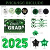 Green Black Graduation Decorations 2025 - Graduation Latex Balloons with