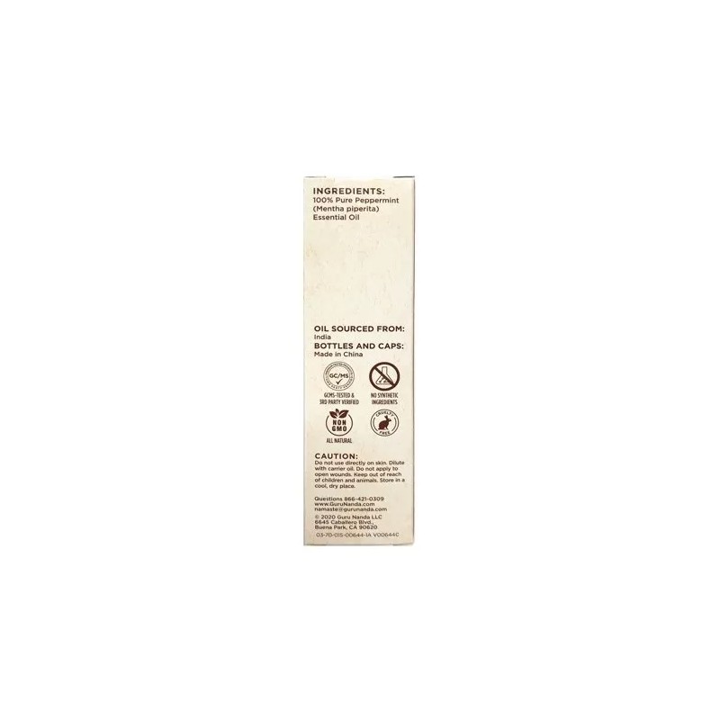 Gurunanda Aceite Menta Natural Aromaterapia Gurunanda 15ml *importado