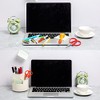 360-Degree Rotating Desk Pencil Holder with 3 Slots