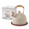 LONFFERY Tea Kettle for Stove Top, 2.5 Quart Whistling Tea