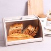 X458 Metal Bread Box for Kitchen Countertop - Stainless Steel