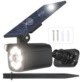 Chasikeo Solar Motion Light Outdoor, Solar Spotlight with Motion Sensor, IP67 Waterproof Solar Power Security Light, 360° Rotatable for Garden, Yard, Pathway, Fence, Driveway, 1200LM(1 Pack)