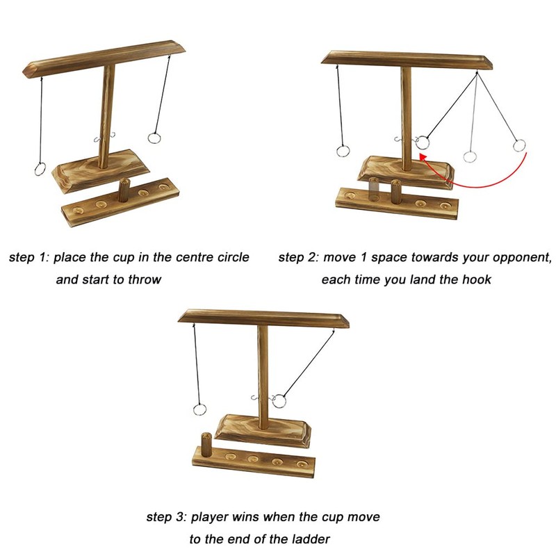Ring Toss Game for Adults – Table Top Hook and