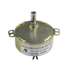Small AC Synchronous Gear Motor TYC-50 110V AC 5/6RPM CCW Turntable Motor for Electric Fireplace