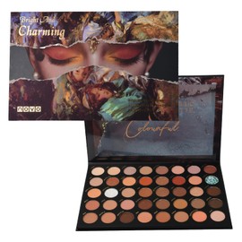 Jinlaili 40 Colours Glitter Eyeshadow Palette, Colourful Eyeshadow Palette, Shimmering, Glitter Makeup Palette, Durable, Waterproof, Eye Palette, Makeup Palette (C)