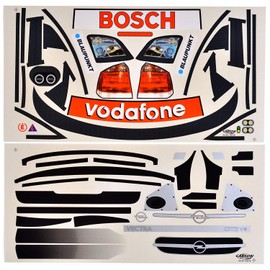 Carson Decorative Sheet 1:5 Opel Vectra GTS V8 DTM Vehicle Sticker 32216