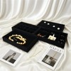SCIKHEFT Stackable Jewelry Trays Velvet Drawer Organizer Inserts Tray Jewelry