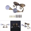 2PCS Curtain Tiebacks, Iron & Artificial Crystal Curtain Holders Curtain
