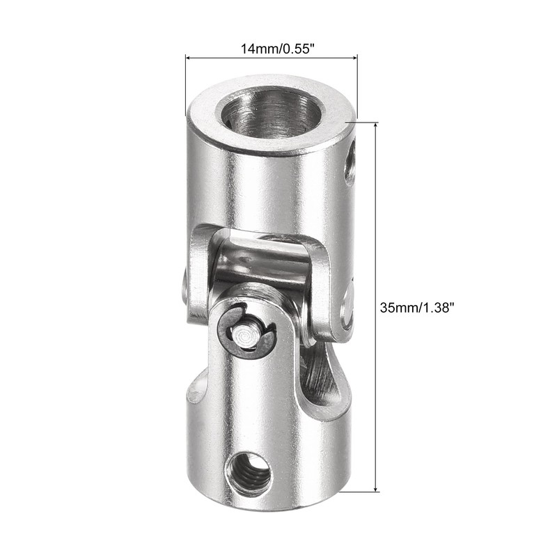 sourcing map 6mm to 8mm Inner Dia Rotatable Universal Joint
