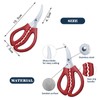 2 Pack Seafood Scissors,Seafood Fish Crab Shrimp Lobster Scissors Stainless