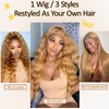 SOKU Strawberry Blonde 13x4 Lace Frontal Wig 32 Inch Body