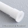 RYB HOME 1" Indoor Outdoor Tension Curtain Rod, 80-120" Rustproof