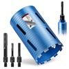 DaduoRi 6" Core Drill Bit with 3 Adapters Included: SDS