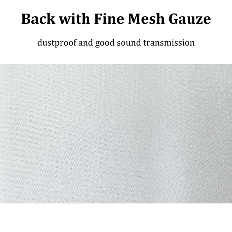 Speaker Grill Cloth，55"x20" Professional-Grade White Mesh Cover Fabric for Home/Stage