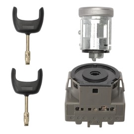 GNXfixt Ignition Switch, Lock Barrel Kit, Ignition Switch Start Switch for Fiesta MK5 Focus MK1 Fusion Mondeo MK3 Transit Connect Transit MK6, Lock Cylinder Lock Set with 2 Keys