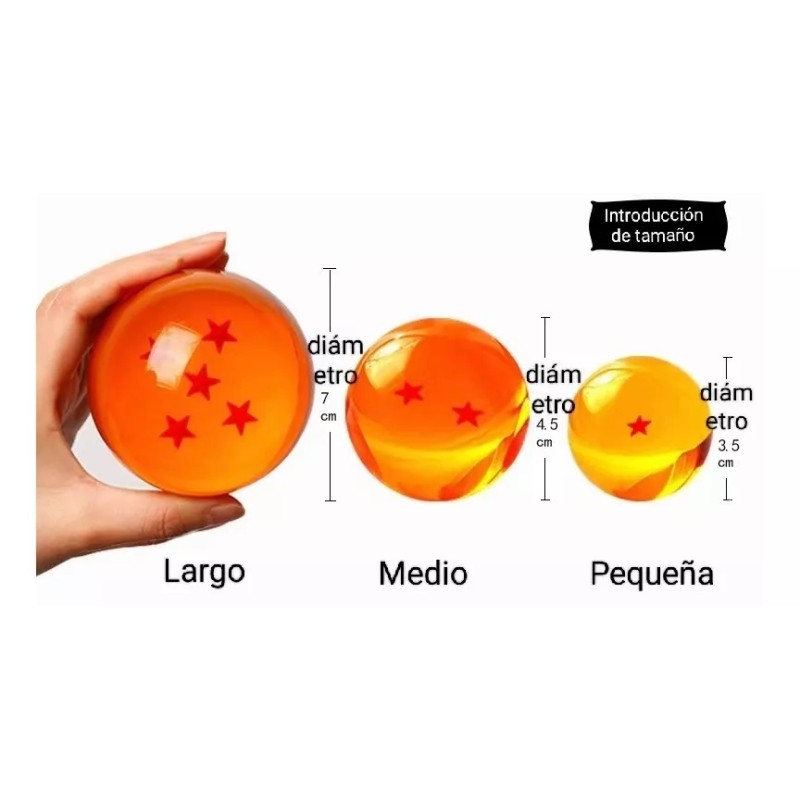 Dragon Ball Esferas De Dragon Ball 7.6cm Z Tamaño Real