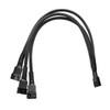 DARKROCK 2 Pack PC Fan Extension 1 to 3 Converter