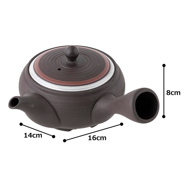 Tokoname Ware tk009 Teapot, Takeharu, Kome, 10.1 fl oz (300