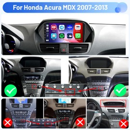 Inefala 4G 64G for Honda Acura MDX 2007-2013 Radio Screen CarPlay Android 15 IPS 9" Touchscreen Car Stereo Android Auto Backup Camera Bluetooth 5.0 GPS FM RDS EQ 13UI