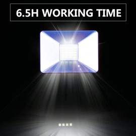 OYOCO 15W Rechargeable Work Light with Magnetic Base,LED Flood Light,180° Rotatable,Waterproof Spotlights,3 Light Modes,6.5 Runtime-Hands Free for Construction,Car Repair,Camping,Emergency