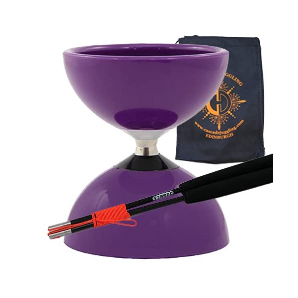 Juggle Dream Carousel Bearing Diabolo and Fiber Sticks with Bag