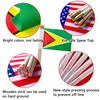 TSMD Guyana Stick Flag Guyanese Small Mini Hand Held Flags,5x8