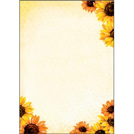 SIGEL DP129 Sunflower Design Paper 90g A4 50 Sheets Sustainable Paper