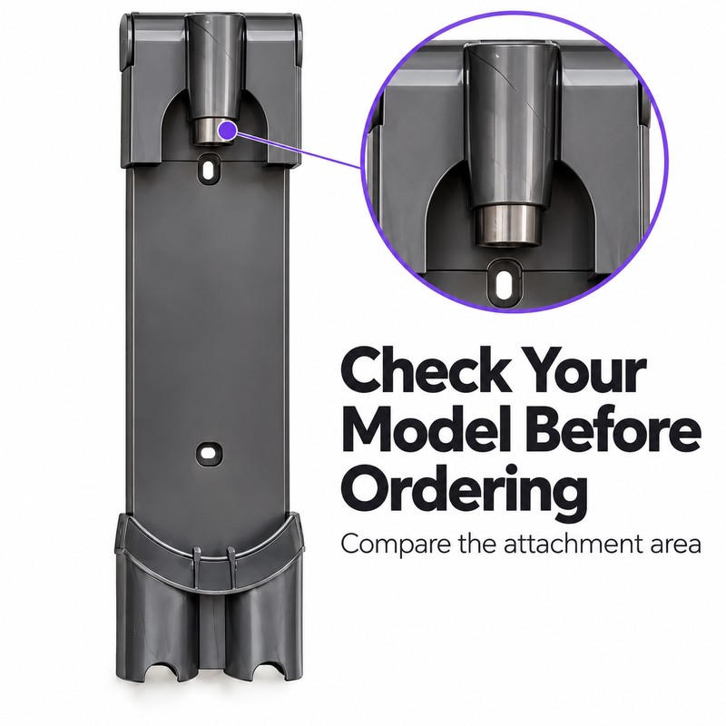 Wall-Mounted Vacuum Storage Bracket for Select V7/V8 Models – Iron