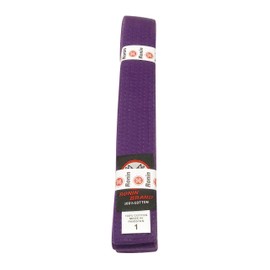 Ronin Brand Martial Arts Uniform - Cinturón de rango de color sólido, amarillo, verde, naranja, azul, morado, rojo, café y negro, calidad premium (morado, 3)