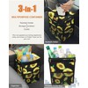 Pritent Car Trash Can with Lid, Cute Leakproof Car Trash