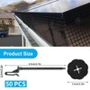 Zalizr 50 Sets Solar Panel Mesh Clips, Fence Panel Fastener
