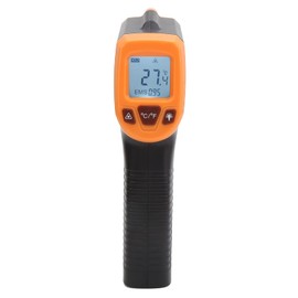 YWBL-WH Temperature Measuring Gun, Infrared Thermometer with LCD Display, Non-Contact Industrial Thermometer GM320S (Orange), Infrared and Laser Thermometer