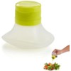 DobryDom 3 Packs Portable Salad Dressing Containers, Silicone Squeeze Bottle