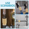 12 pieces 1/4 inch to 1/4 inch internal and external