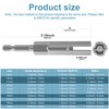 1/4" hex shank nut driver power wing nut drill bit