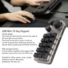 USB Mini 15 Key Keypad with 3 Knobs Type C