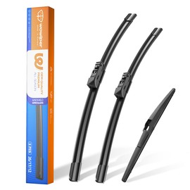 WOWIPER 3 Wiperr Blades Automotive Replacement Windshield Wipers Replacement for Mazda CX-5 CX-9 2017-2020 2021 2022 2023-24" 18" 14" J Hook Wipers OEM Quality All-Weather Top Lock(Set of 3)