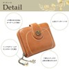 Round Sheep fas11 Mini Wallet, Bifold Ladies, Compact, Leather, Present,